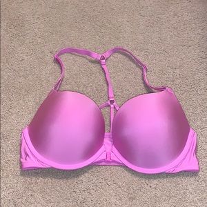 Lavender T-back bra